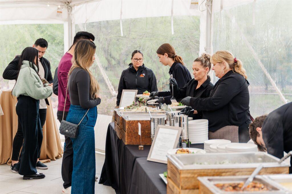 Custom catering in the bay area - serving